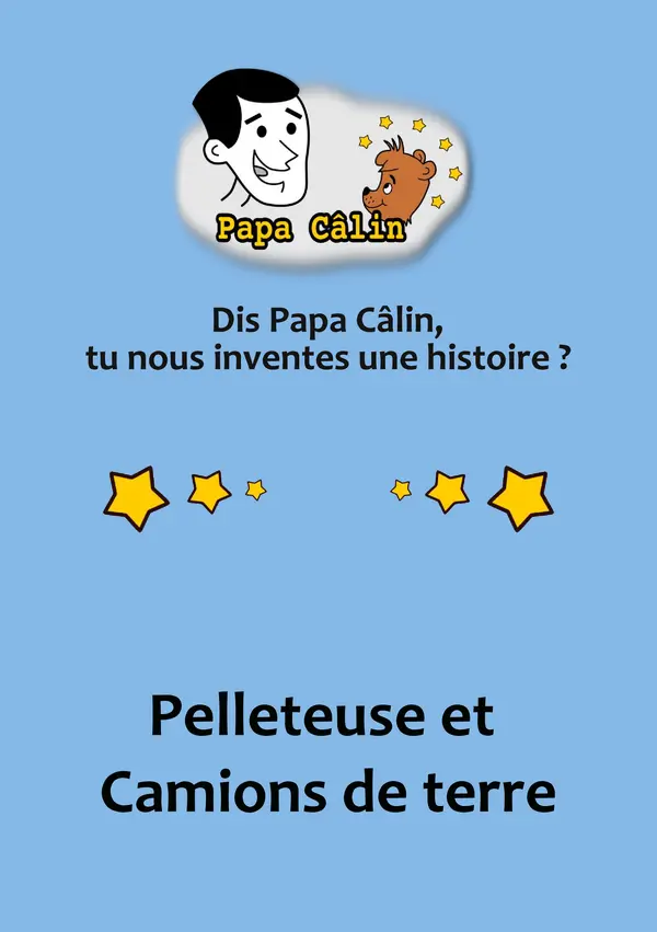 Pelleteuse et Camions de terre - Couverture